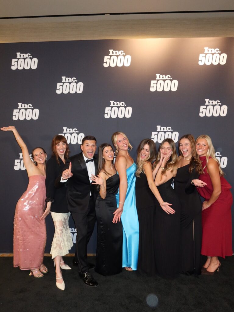The PD Talent team with founder Paul Desisto at the 2026 Inc. 5000 Gala in Dallas