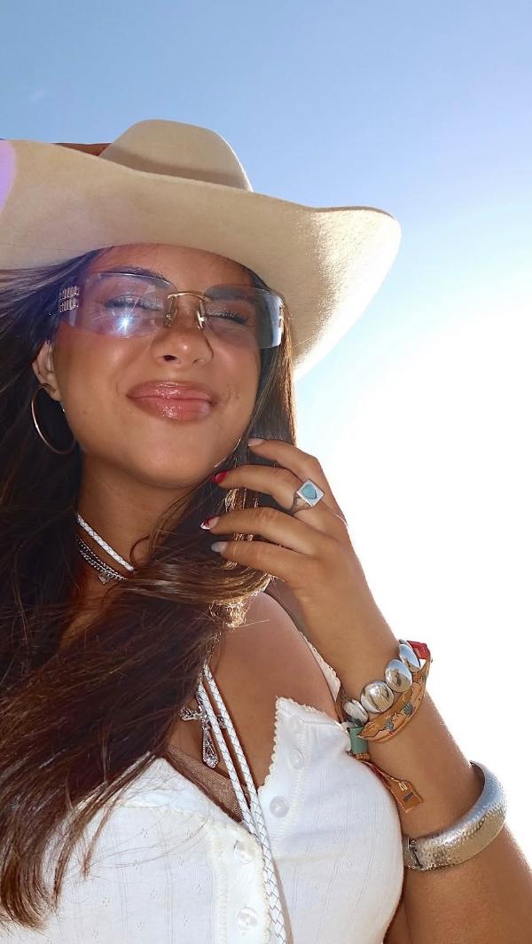 Coachella kicks off this weekend and Natalie is ready 🎡✨ She partnered with @whitefoxboutique to share her festival looks + inspo 👢